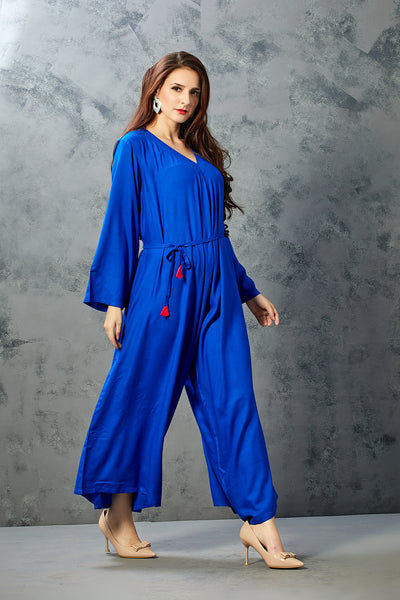 Divine Hours Jumpsuit (Royal Blue) – Palazzo Couture Online