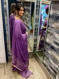 Purple Gharara Set