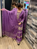 Purple Gharara Set