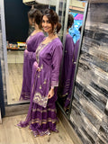 Purple Gharara Set