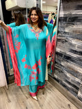 Kaftan with Floral Print