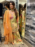 Floral Print Gharara Set