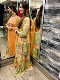 Floral Print Gharara Set