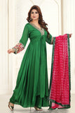 Deep Green Anarkali