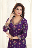 Exquisite Violet Sharara Set