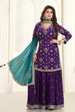 Exquisite Violet Sharara Set